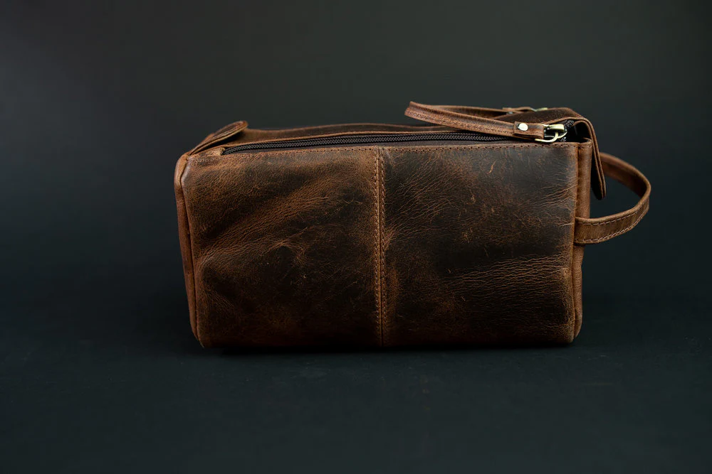 Leather Toiletry Bag - Image 3