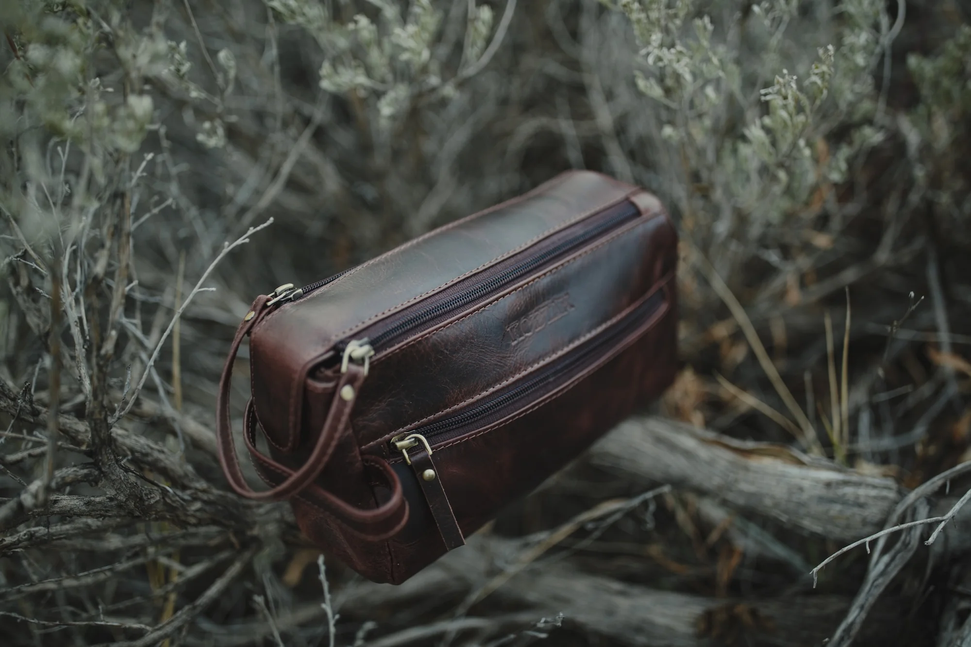 Leather Toiletry Bag - Image 5