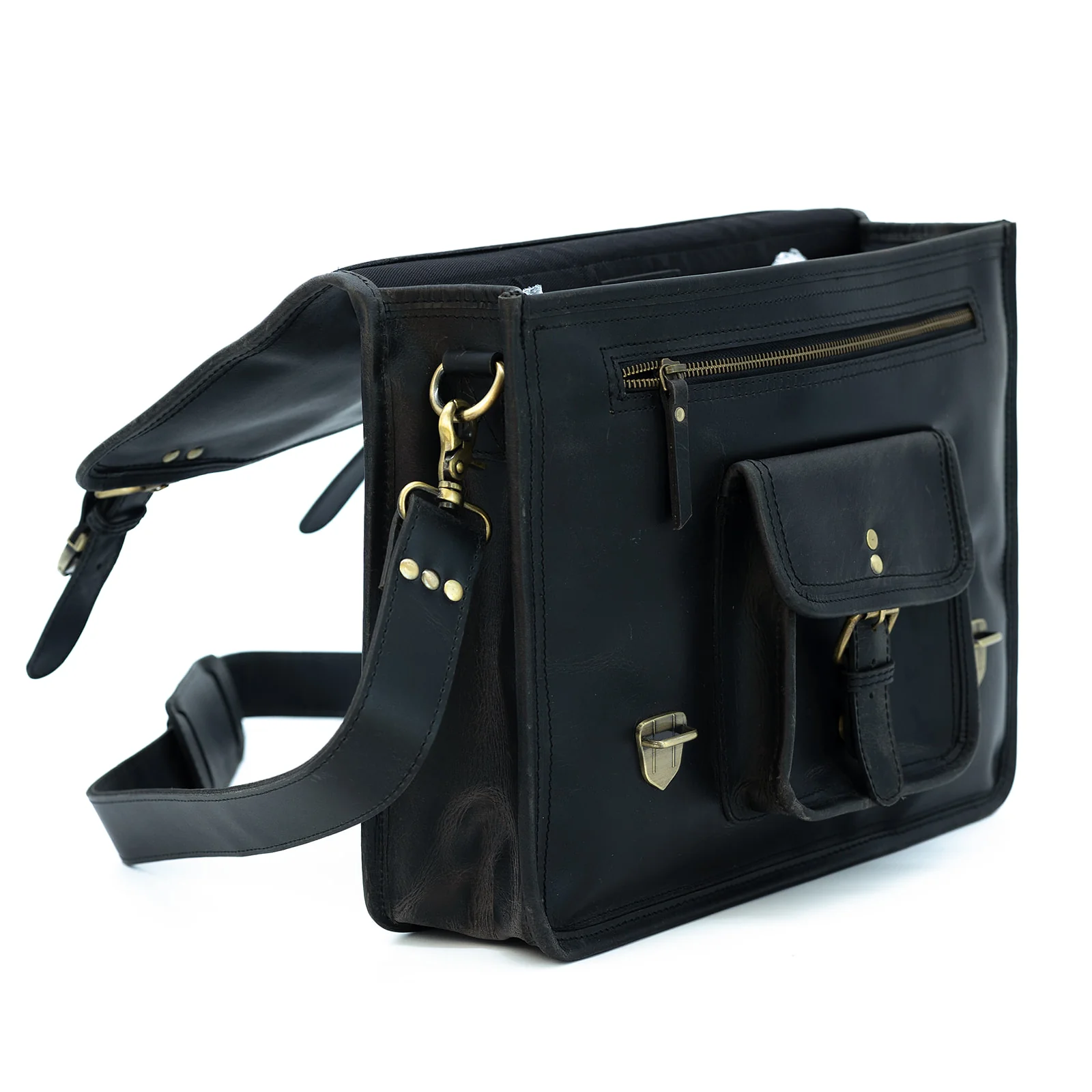 Buffalo Leather Briefcase - Image 12