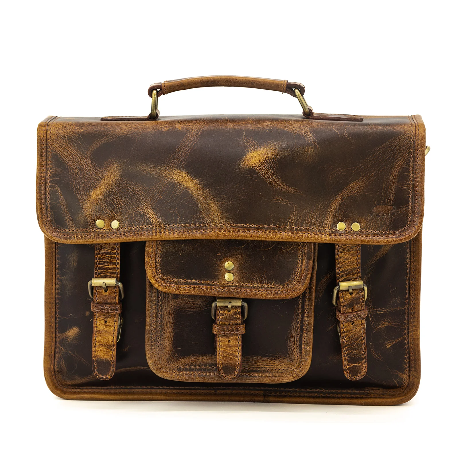 Buffalo Leather Briefcase - Image 14