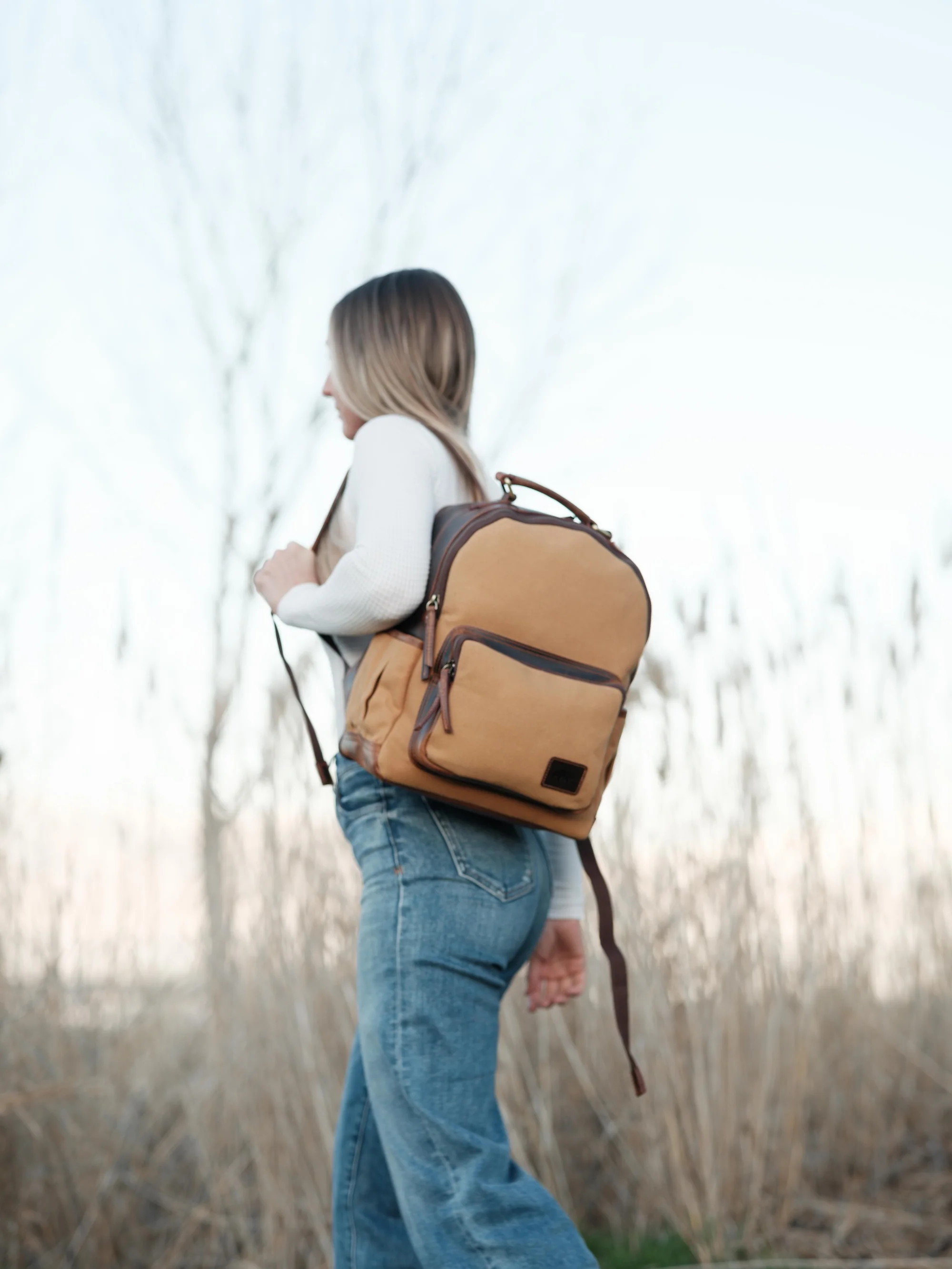 Day Traveler Canvas Backpack - Image 6