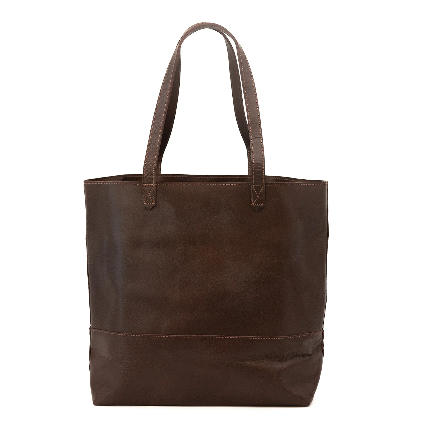 Juneau Leather Tote w/ Pocket - Image 13