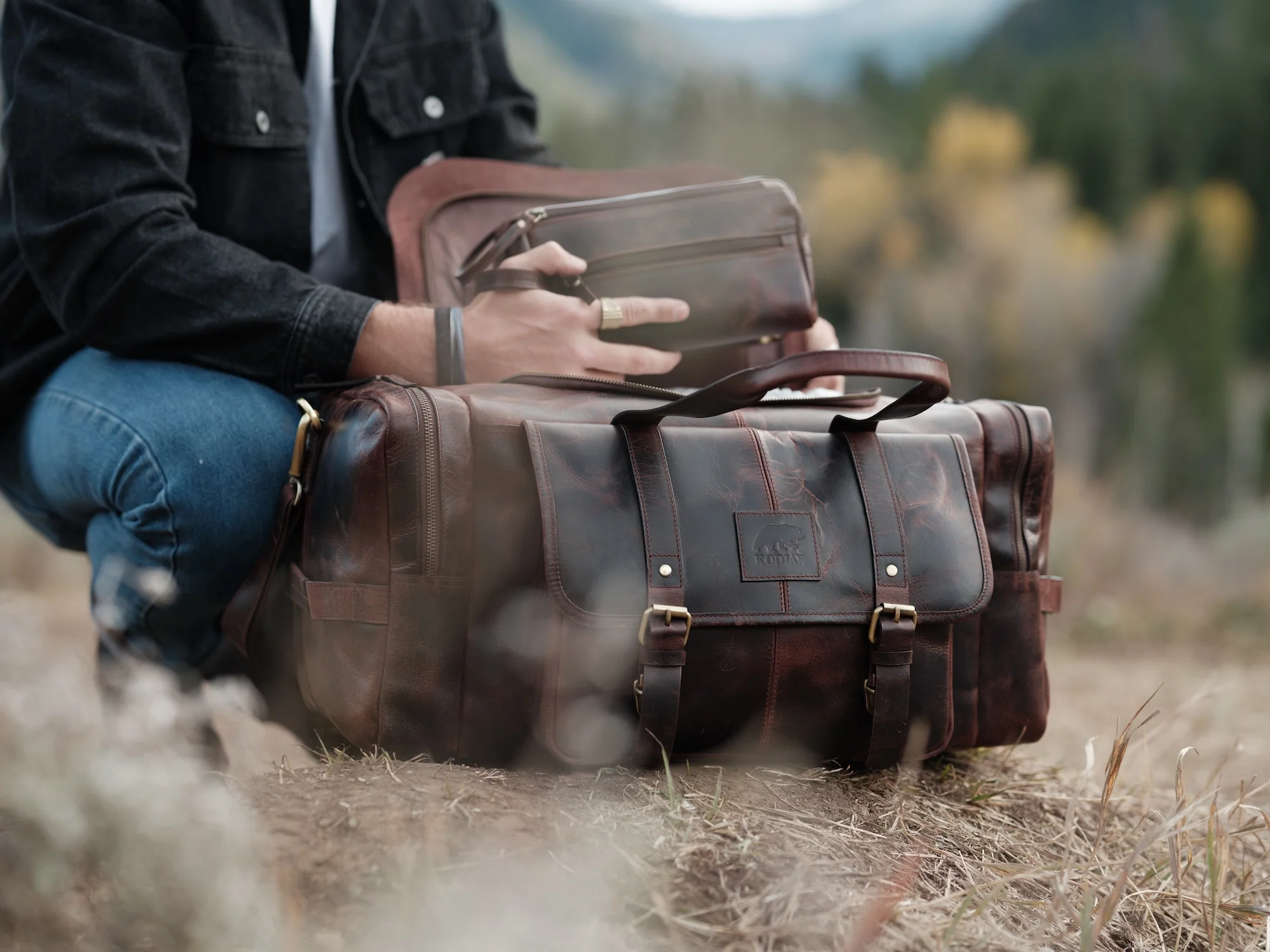 Leather Wasatch Duffel - Image 7